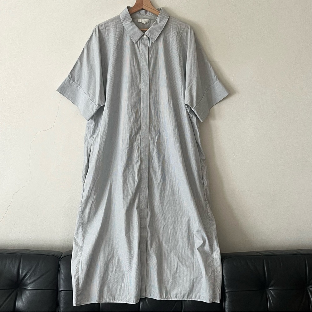COS Striped Cotton Shirt Dress